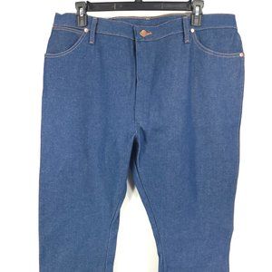 Wrangler Jeans Men's 42x30 Blue Denim Original Fit Cowboy Cut 13MWZ Distressed